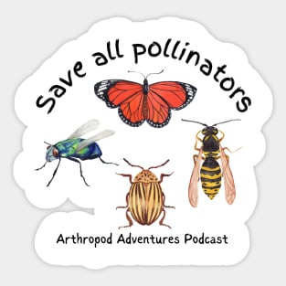 Save all pollinators Sticker